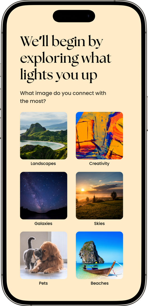 Stressie experience screen 2