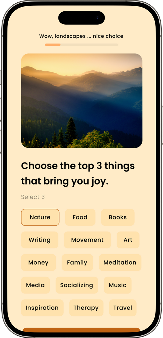 Stressie experience screen 3