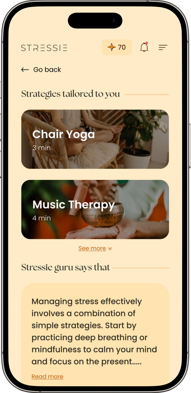 Core experience screen 4