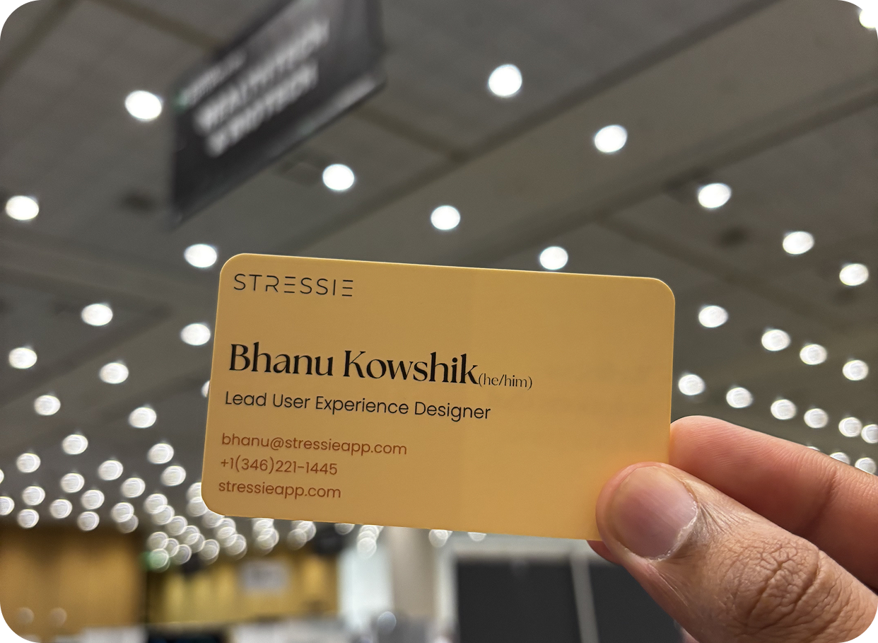 Stressie business card